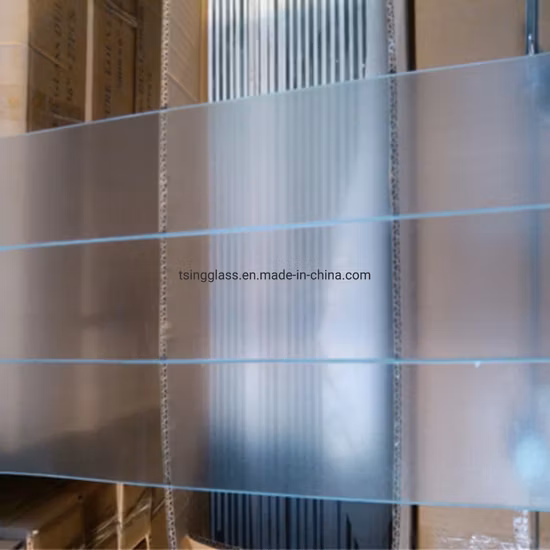 Janela de vidro persiana transparente transparente de fábrica vidro decorativo borda polida padrão vidro obturador para banheiro/decoração