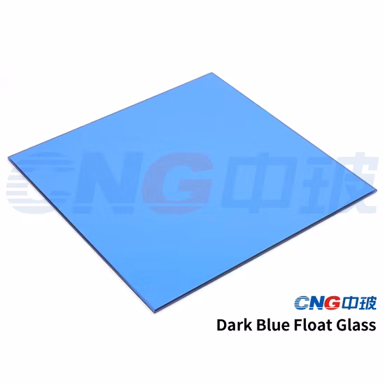 Cristal transparente colorido bronze cinza preto matizado azul escuro reflexivo e moldura de foto vidro flutuante para construção