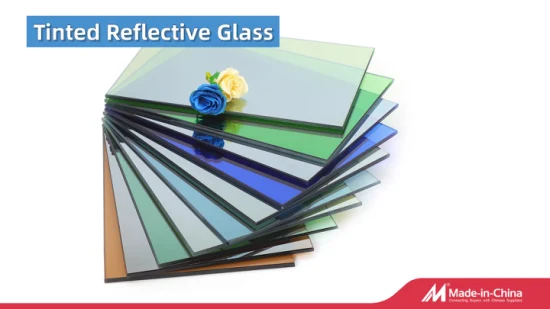 Vidro flutuante matizado de 4 mm e 5 mm com cores verde, azul, cinza, bronze e claras